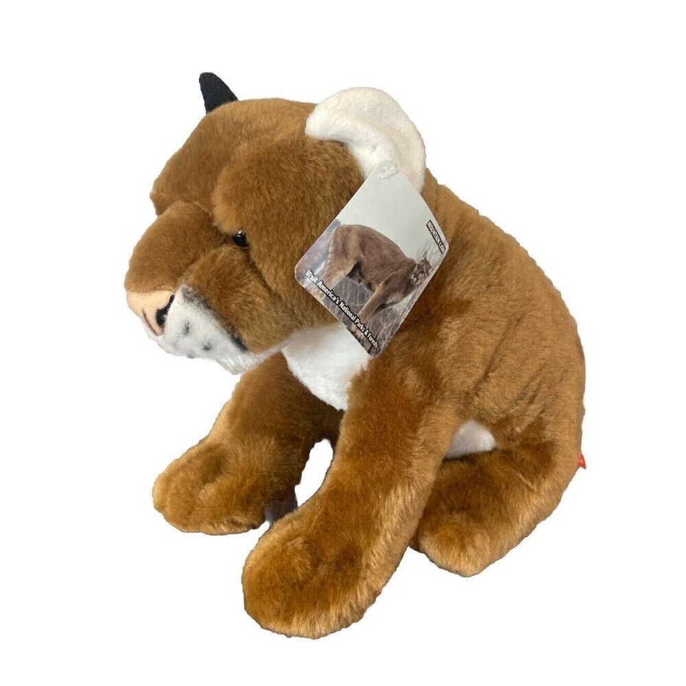 Mountain Lion Plush Wild Republic Cougar Brown Stuffed Animal 12" Big Cat